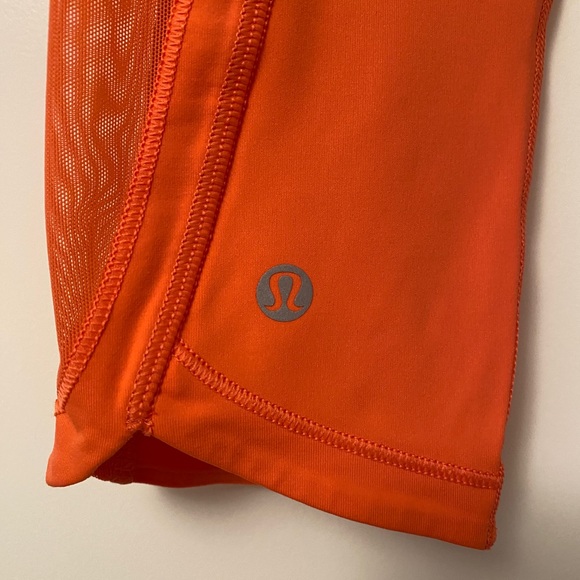 Lululemon orange crop pant with four pockets - Picture 3 of 4